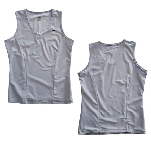 Nike Women's Dri-Fit V-Neck Sleeveless Tank Top | NWT | Small | Light Blue - Picture 2 of 12